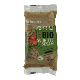 Schnitzer Schnitzer Pan de sésamo sin gluten bio 250 gramos