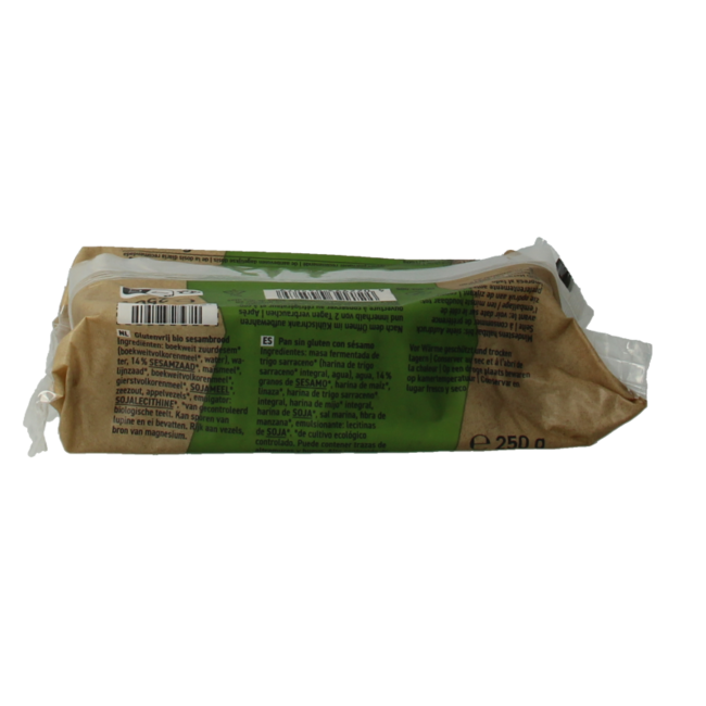 Schnitzer Pan de sésamo sin gluten bio 250 gramos