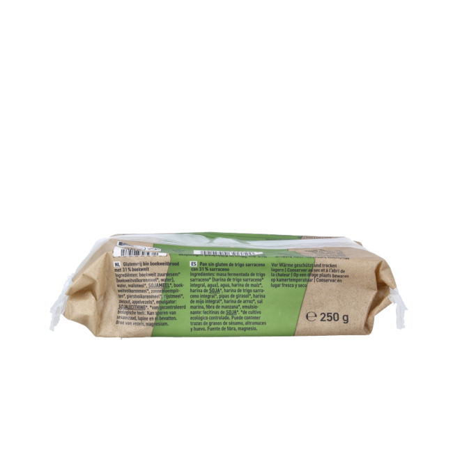 Pan de trigo sarraceno sin gluten bio 250 gramos