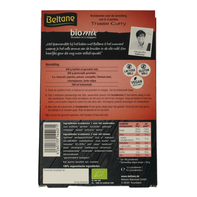 Thai curry mix bio 20.9 Gram