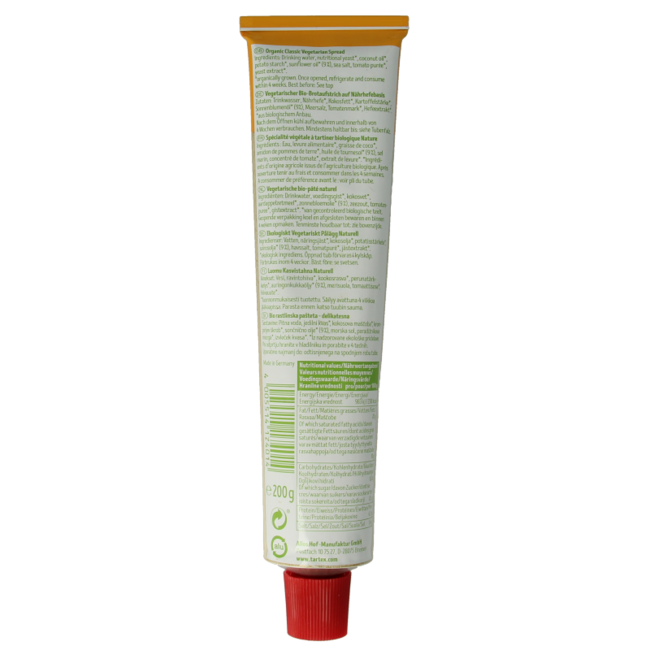 Tube vegetarische Pastete Classic Bio 200 Gramm