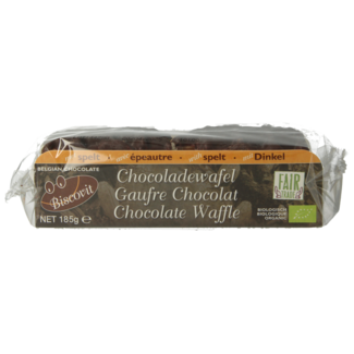 Biscovit Biscovit Gofre de chocolate bio 185 gramos