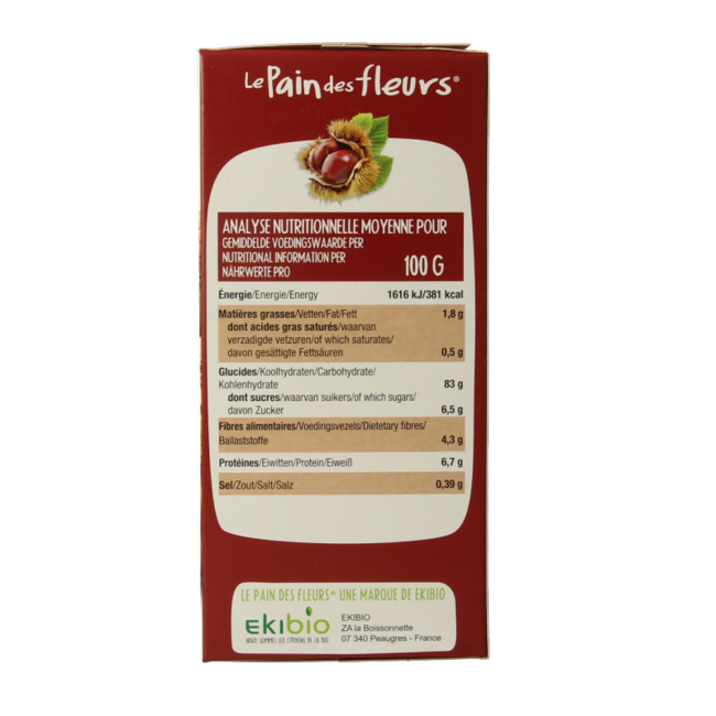 Cracker di Castagne Dolci Bio 150 Grammi