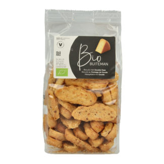 Buiteman Organic cheese biscuits 125 Gram