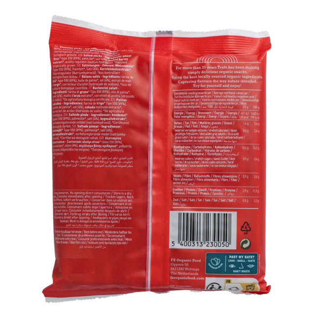 Bâtonnets de bretzel bio Trafo 100 g