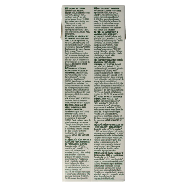 Bevanda di Riso e Mandorla Bio 1 Litro