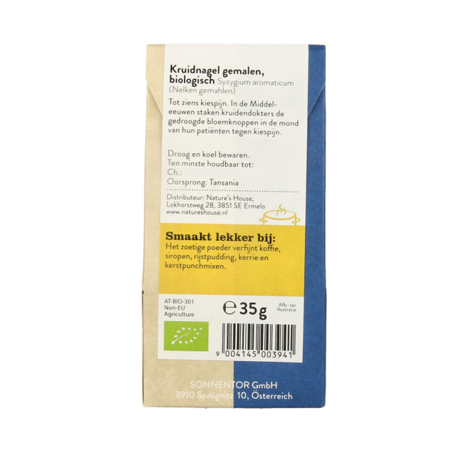 Sonnentor Clavo molido bio 35 gramos