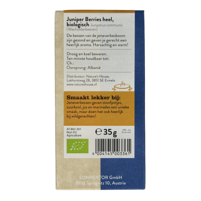 Bayas de enebro bio 35 gramos