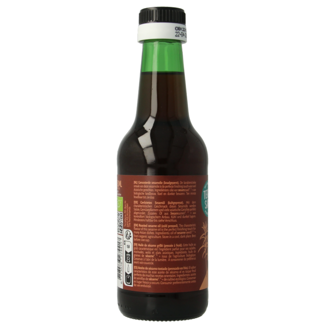 Geröstetes Sesamöl Bio 250 Milliliter