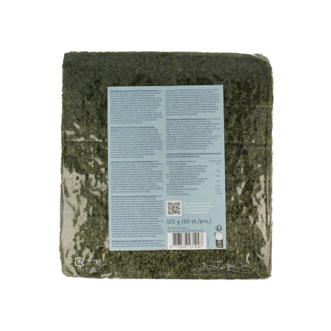 TerraSana Nori do sushi prażone 50 sztuk 125 Gram