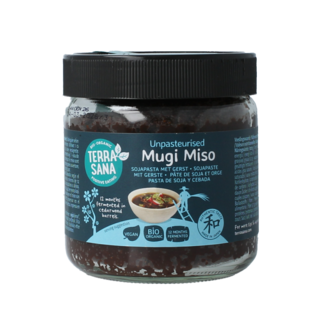 TerraSana Miso Mugi non pastorizzato, biologico, vasetto 350 grammi