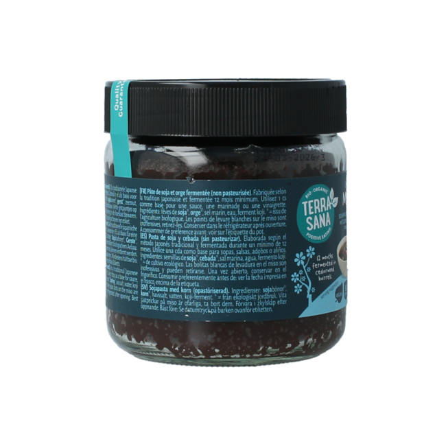 Mugi Miso unpasteurisiert Glas Bio 350 Gramm