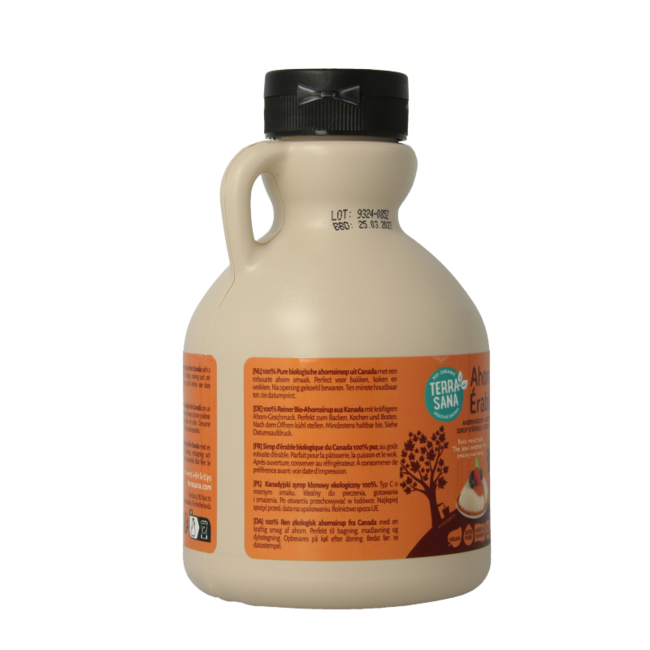 Maple syrup grade C in jug organic 500 Millilitres