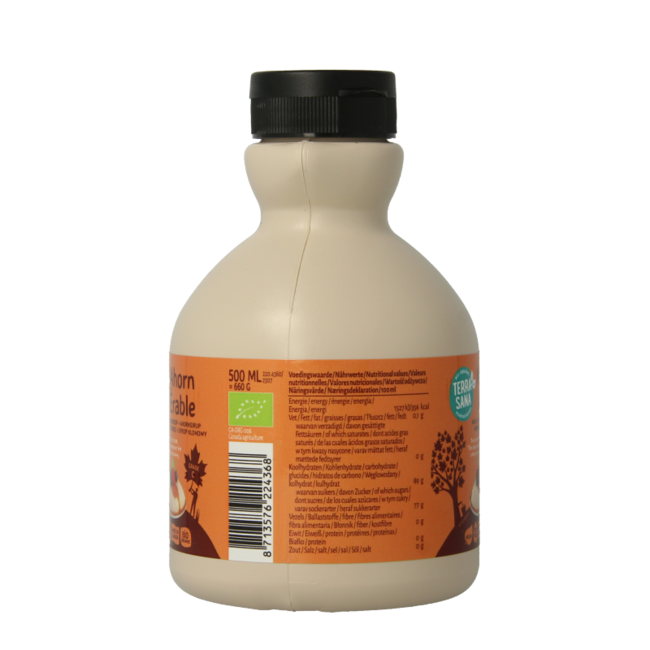 Maple syrup grade C in jug organic 500 Millilitres