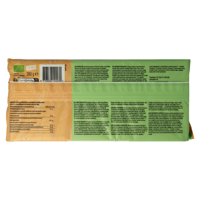 TerraSana Crackers de espelta bio 280 gramos