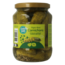 Organic sweet and sour gherkins 670g
