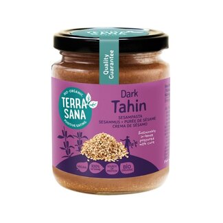 TerraSana TerraSana Organic Dark Tahini Sesame Paste Salt-Free 250g