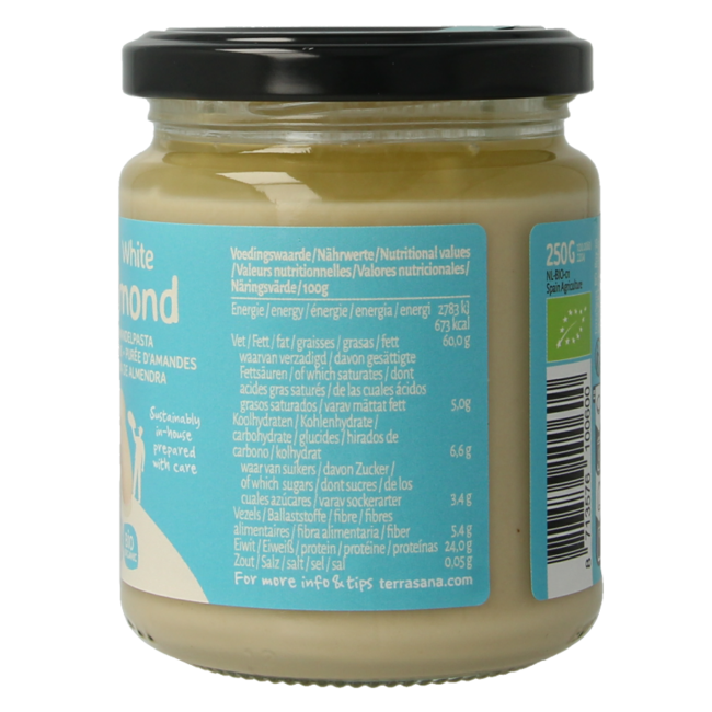 White almond paste organic 250 Gram