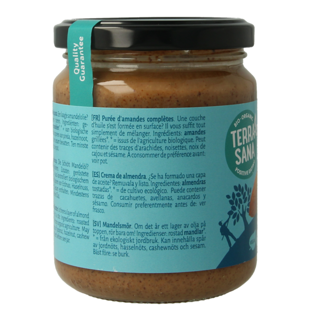 TerraSana Crema de almendras bio 250 gramos