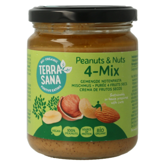 TerraSana TerraSana Purée de 4 noix mélangées sans sel bio 250 g