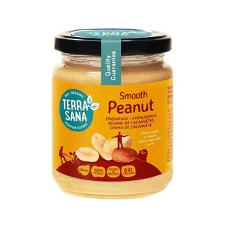TerraSana TerraSana Erdnussmus fein ohne Salz Bio 250 Gramm