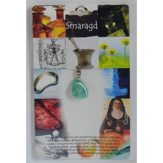 Steengoed Pendentif en pierre de santé émeraude Steengoed - 1 pièce