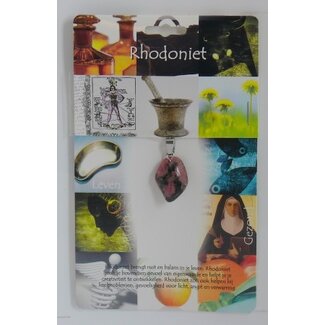 Steengoed Steengoed Rhodonite Health Stone Pendant 1 Piece