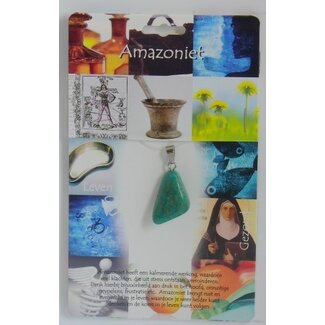 Steengoed Wisiorek z kamienia szlachetnego Amazonit, 1 sztuka