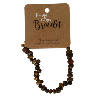 Steengoed Steengoed Bransoletka z koralików łupanych Tygrysie Oko na karcie 1 sztuka