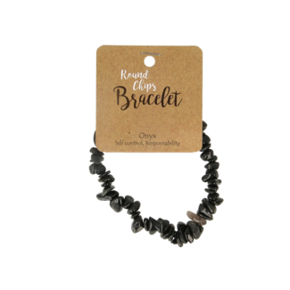 Steengoed Steengoed Splitarmband onyx 1 Stuks