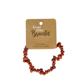 Steengoed Bracciale a Frammenti Steengoed in Diaspro Rosso (1 Pezzo)