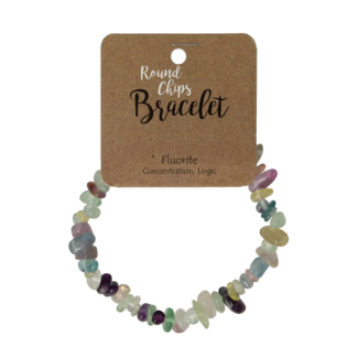 Steengoed Bracelet en éclats de fluorite Steengoed 1 pièce