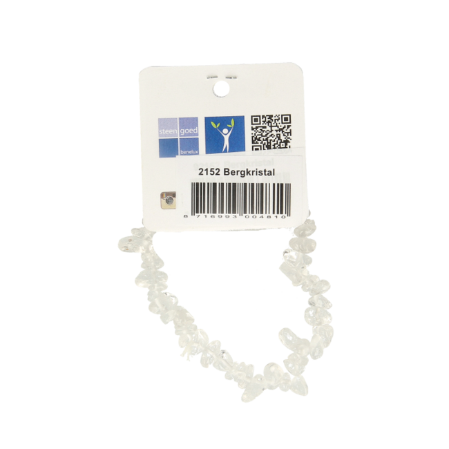 Steengoed Split-Armband Bergkristall, 1 Stück