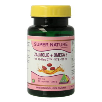 SNP SNP Aceite de salmón y vit. K2 mena Q7 y vit. D3 y vit. E 30 Cápsulas