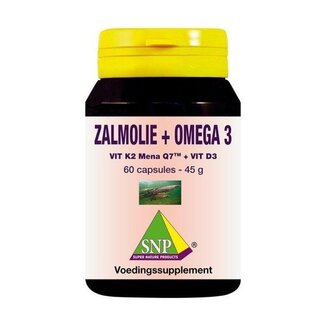 SNP SNP Aceite de salmón & vit. K2 mena Q7 & vit. D3 & vit. E 60 Cápsulas