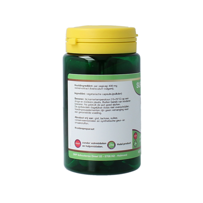 Hinojo 400 mg puro 60 Cápsulas vegetarianas