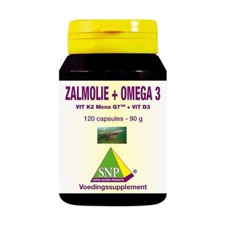 SNP SNP Huile de saumon & vit. K2 mena Q7 & vit. D3 & vit. E 120 capsules