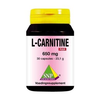 SNP SNP L-Carnitine 650mg puur 30 Capsules