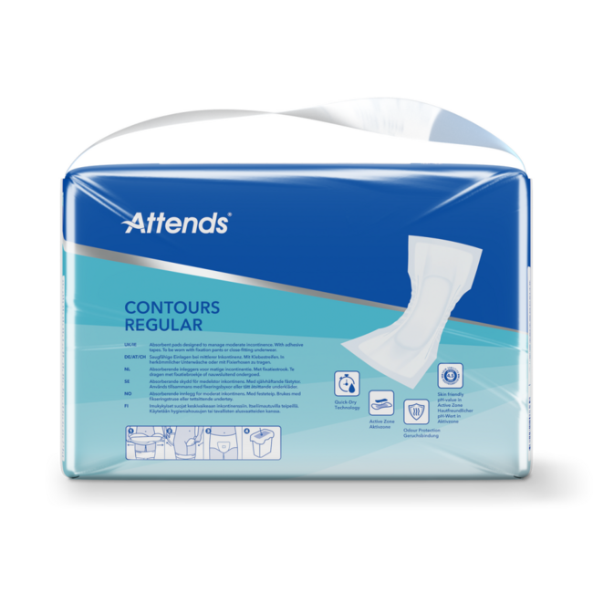 Compresas Attends Contours 5, 42 unidades