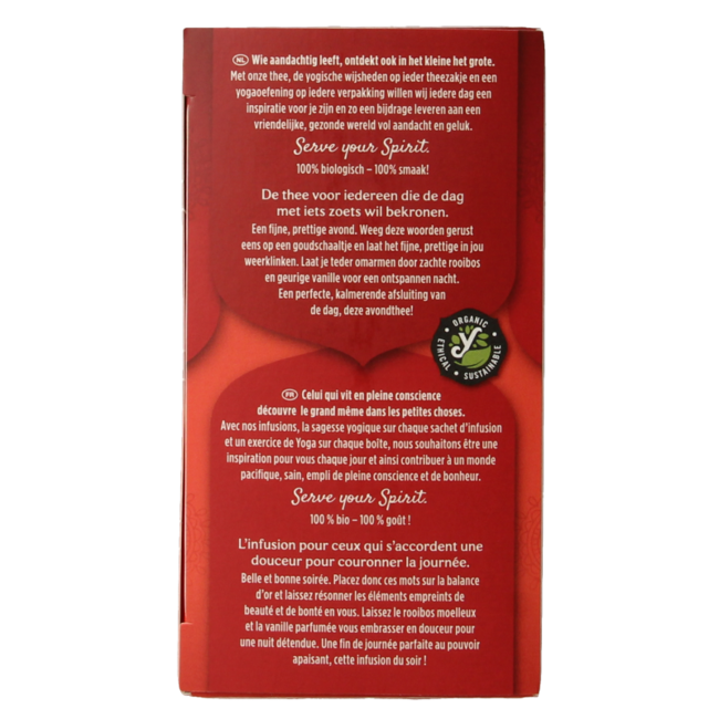 Bedtime rooibos vainilla bio 17 bolsitas
