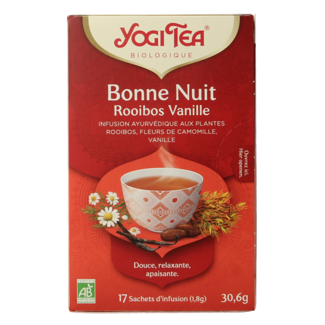 Bedtime rooibos vainilla bio 17 bolsitas