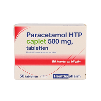 Healthypharm Paracetamol caplet 500 50 pieces