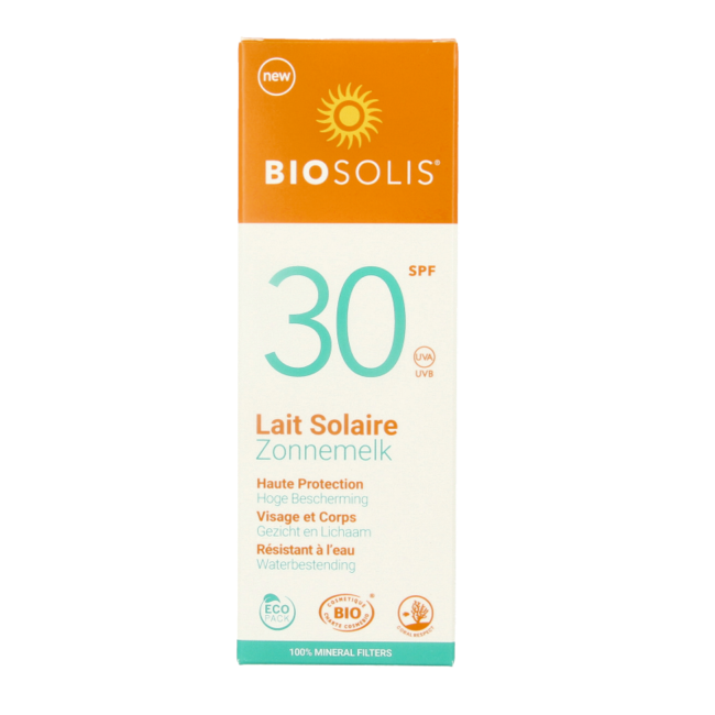 Biosolis Sonnenmilch für Gesicht und Körper SPF30 100 Milliliter
