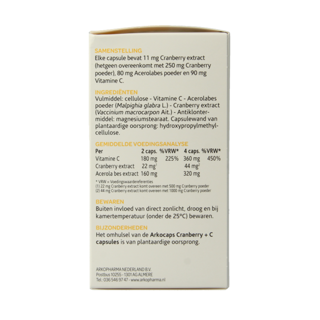 Cranberry & Vitamina C 150 Capsule