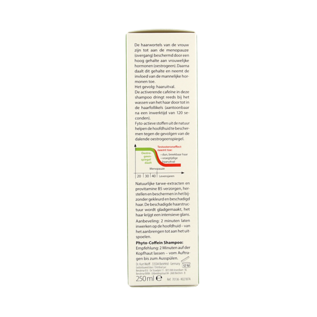 Caffeine shampoo coloured hair 250 Millilitres