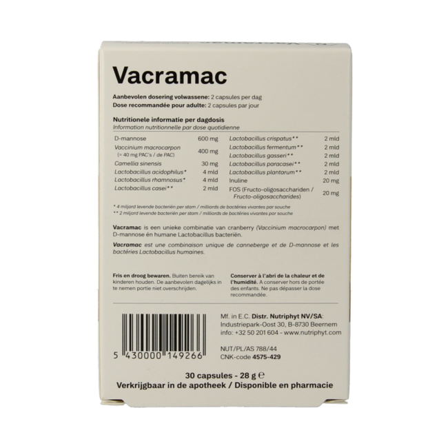 Vacramac 30 Capsules