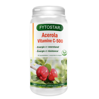 Fytostar Acerola vitamina C 500 comprimido masticable 60 comprimidos