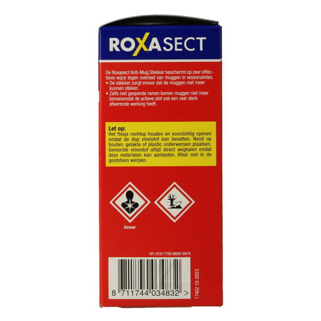 Roxasect Diffusore Elettrico Anti-Zanzare a base di Pralletrina, 1 Pezzo