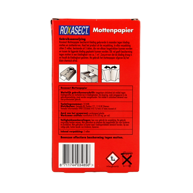 Roxasect Papier Anti-Mites 2 Pièces
