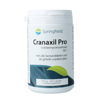 Springfield Springfield Cranaxil pro cranberry concentrate 500mg 180 Capsules